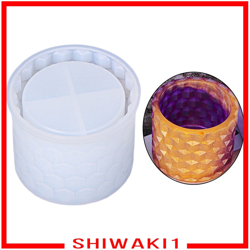 Khuôn Silicone Làm Chậu Hoa Nhựa Resin Mini