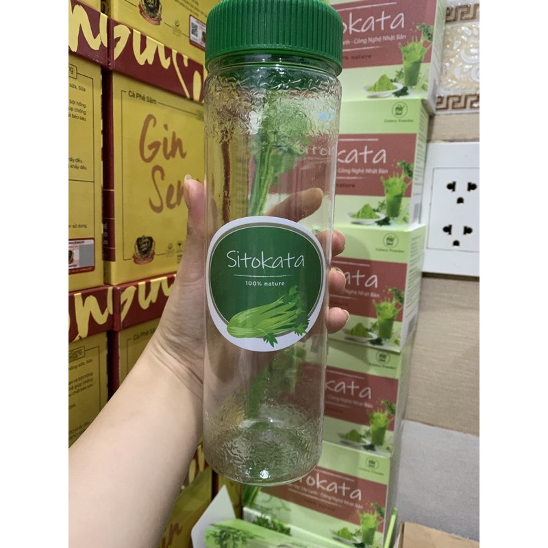 chai pét nhựa 500ml của Cần tây sitokata