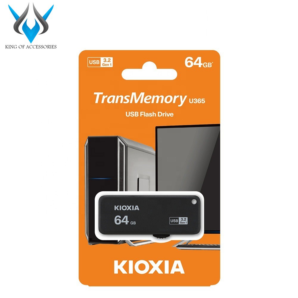 USB 3.2 Gen 1 Kioxia TransMemory U365 64GB 150Mb/s (Đen)