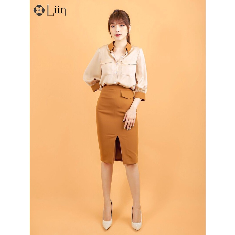 Áo sơ mi nữ đẹp Linbi chất lụa cao cấp thoáng mát, không nhăn liin clothing SM3027