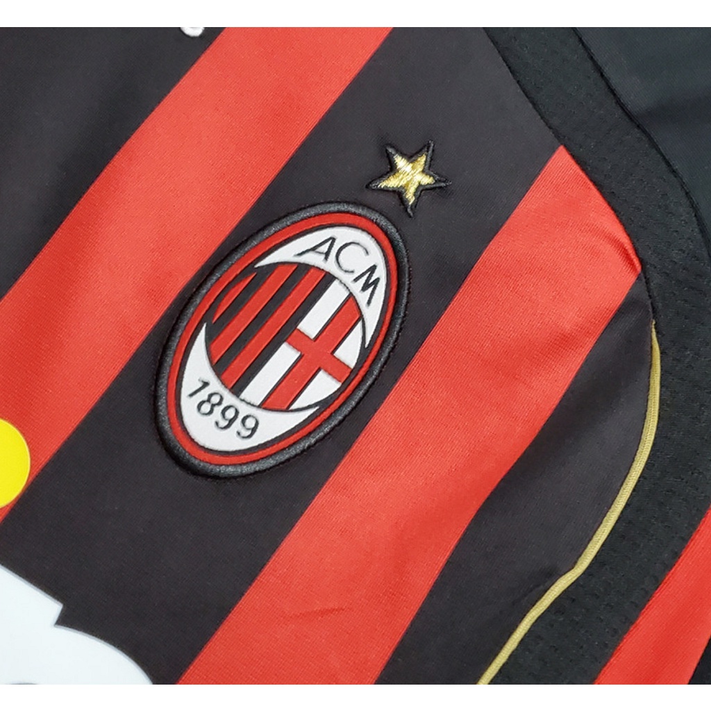 Áo Thun Bóng Đá Câu Lạc Bộ AC milan 06/07 AC milan 22 NESTA 13 RONALDO 99 2006/2007
