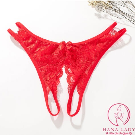 Quần lót lọt khe, quần chip hở đáy ren sexy quyến rũ LK077
