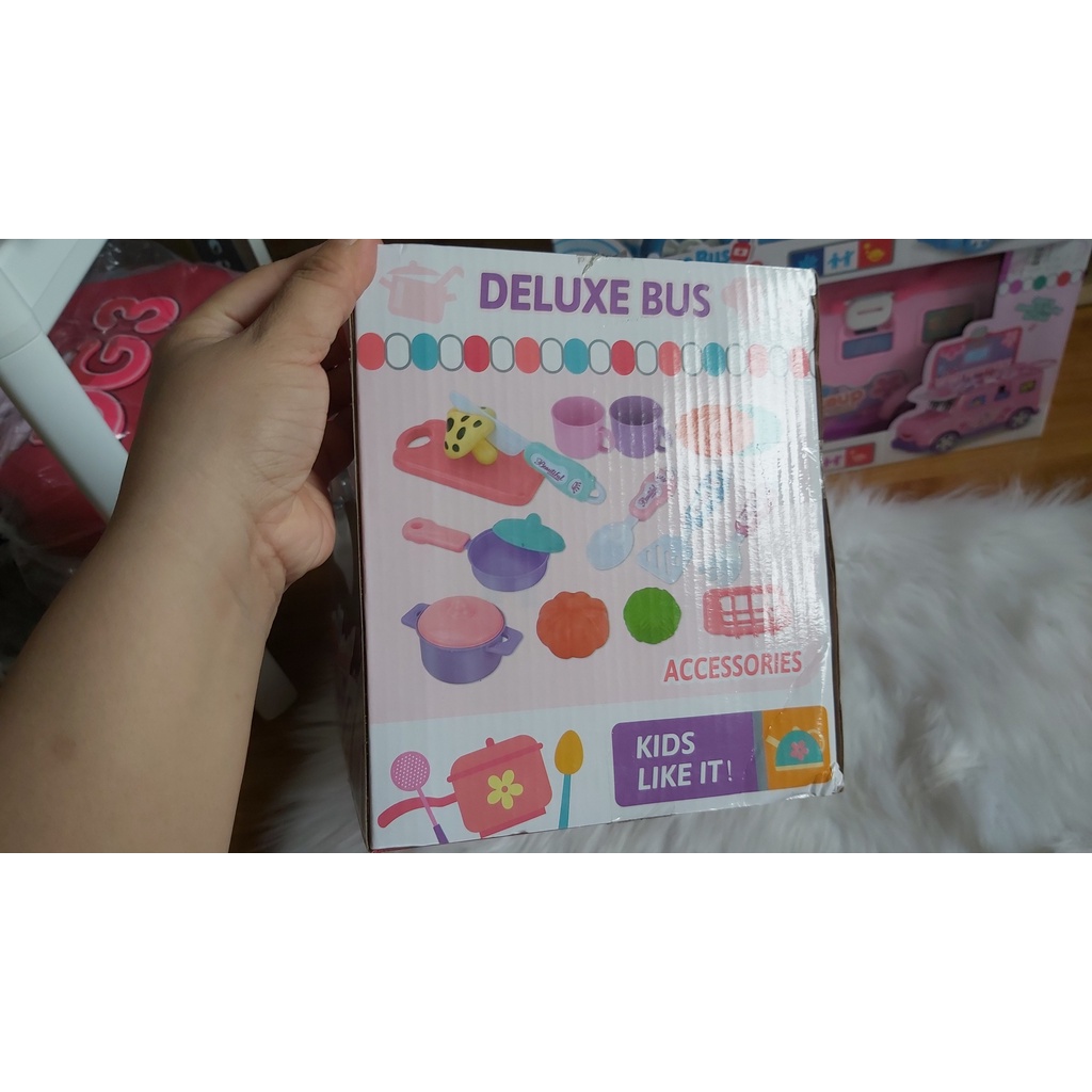 Đồ chơi HỘP XE BUS BẾP GAS ĐÔI Deluxe Bus Kitchen Tools