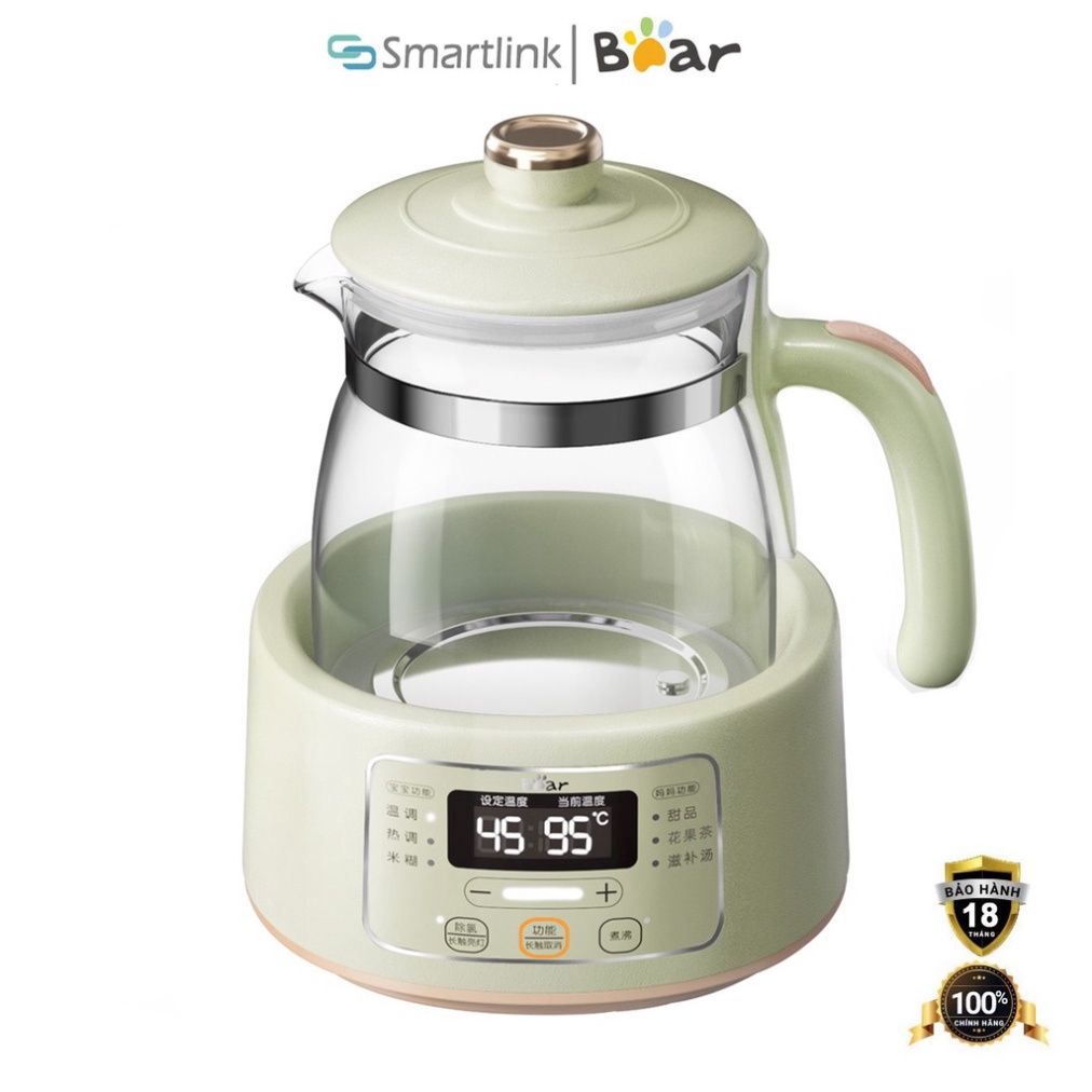 Bình đun và hâm nước pha sữa 1.2L Bear TNQ-D12W7 - Chính hãng - BH 18 tháng