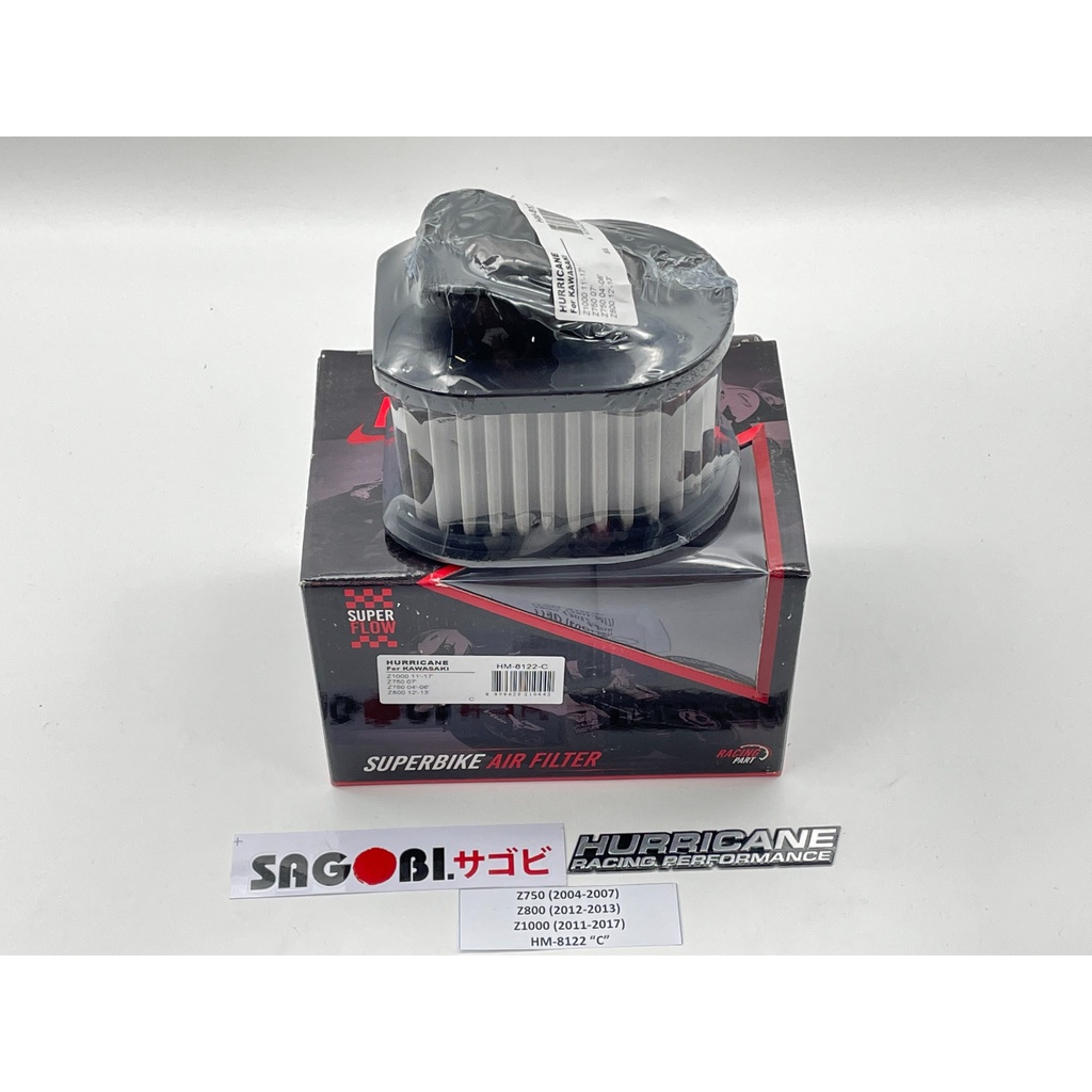 KAWASAKI Z1000 LỌC GIÓ HURRICANE (THÉP VÀ COTTON) mã HM-8122