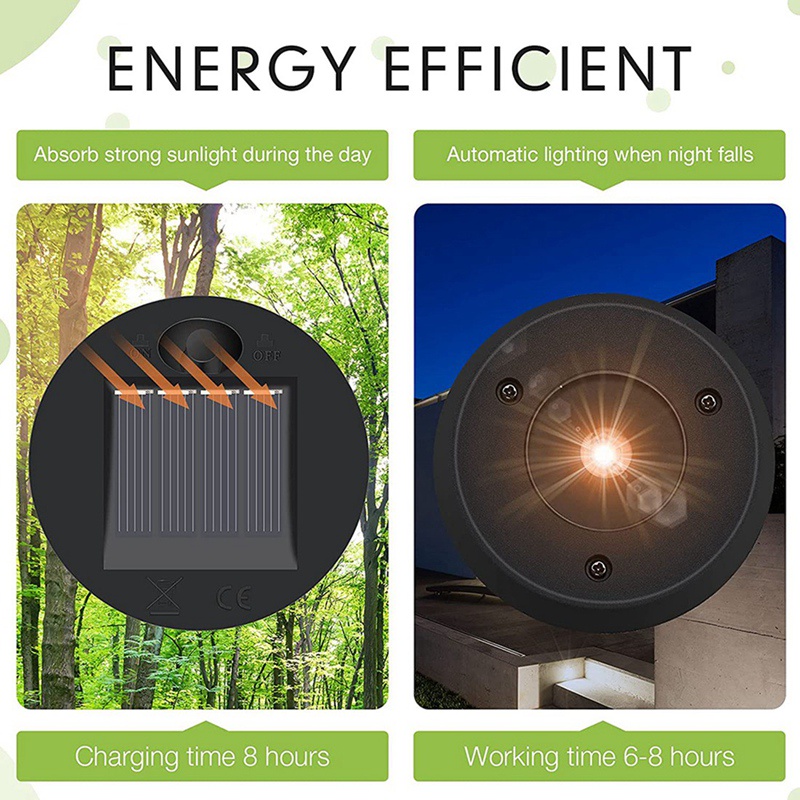Set 6 Đèn Lồng LED 7 Lumens Sử Dụng Năng Lượng Mặt Trời
