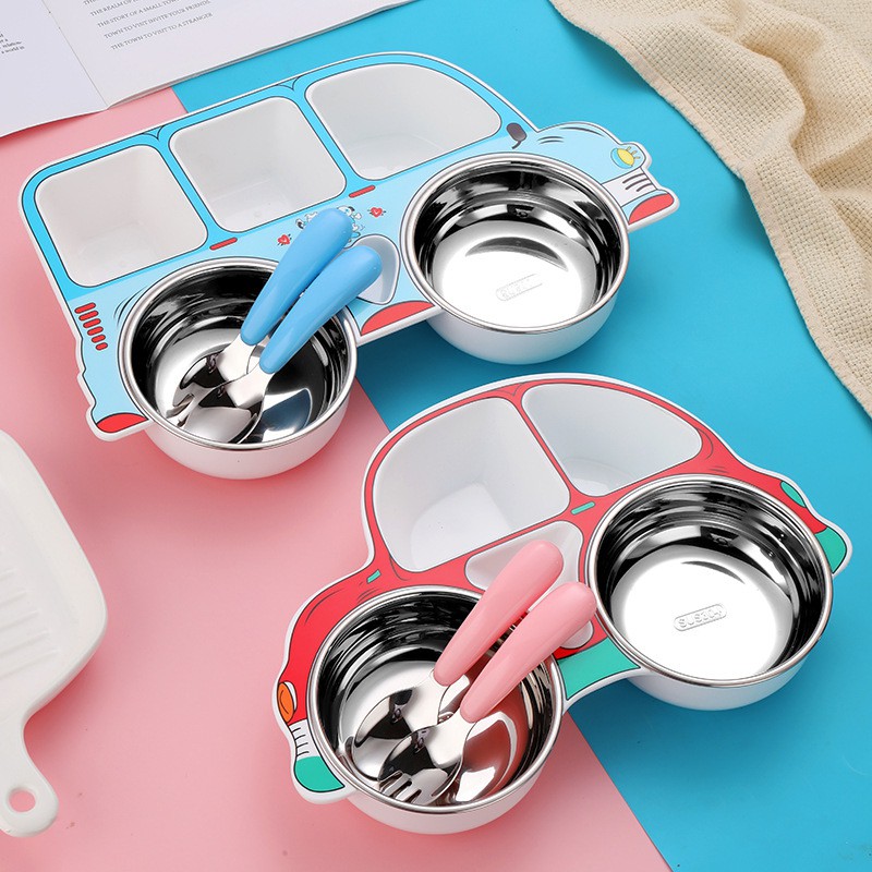 BoboraĐĩa Ăn Chống Sốc Chống Bỏng 304 Tiện Lợi Dễ Sử Dụng Dành Cho Bé
