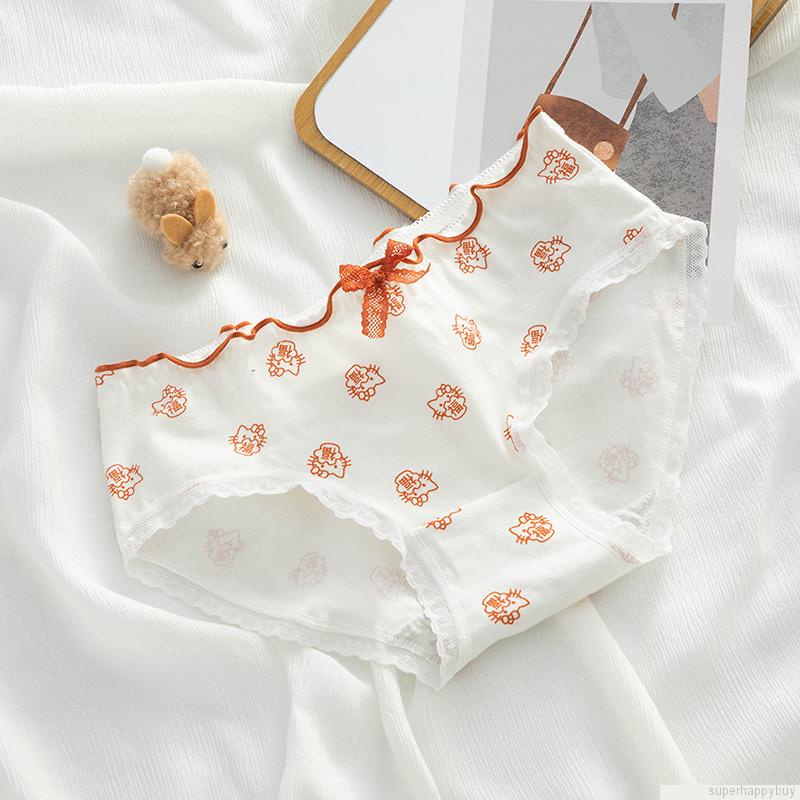 Quần lót cotton mềm mại kháng khuẩn phong cách Nhật Bản cho nữ