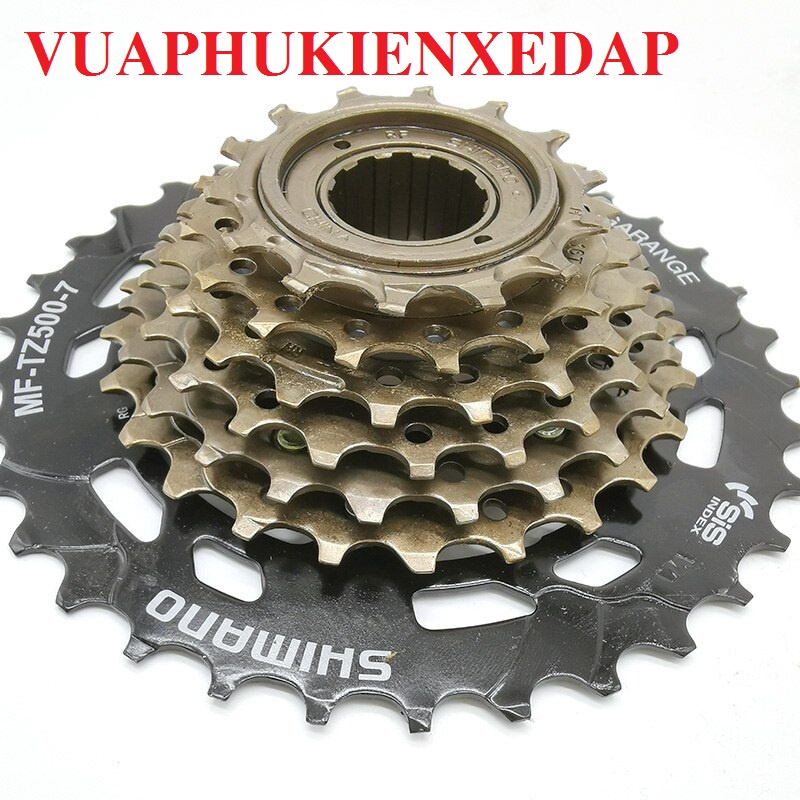 Líp vặn 7 tầng Shimano TZ500 14-34T chuyên dụng cho MTB