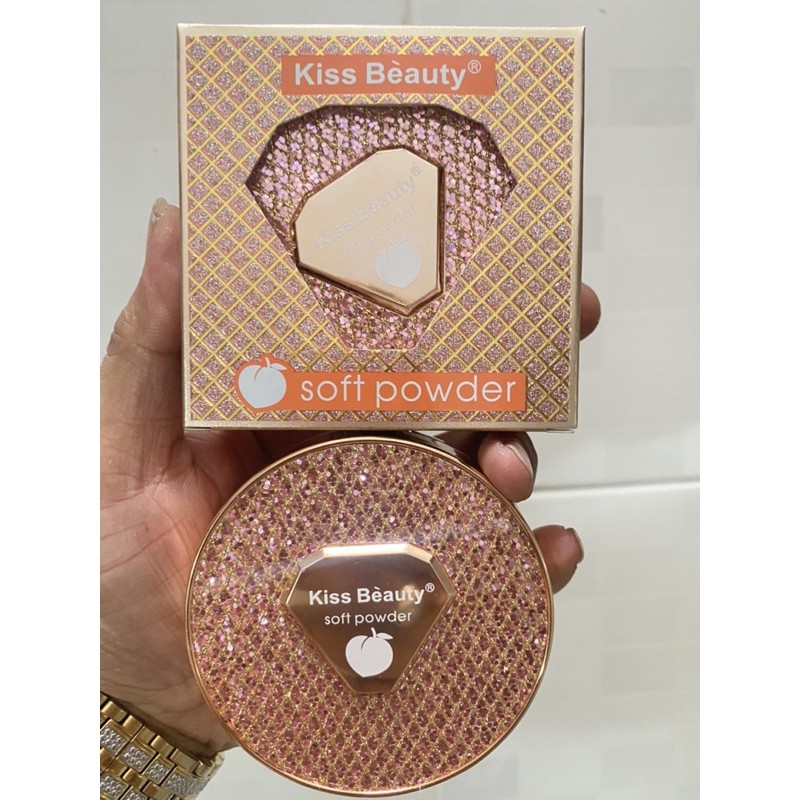 phấn nền 2 tầng kiss beauty soft powder