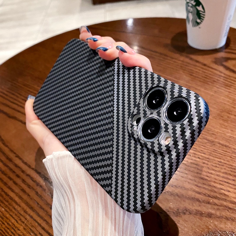 Ốp Điện Thoại Sợi Carbon Chống Sốc Cho iphone Xs Max 11 12 13 Pro Max ip11