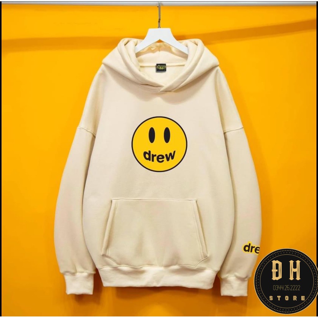 Áo Hoodie Drew House Mặt Cười Mũ 2 Lớp, Áo Nỉ Bông Hoodie Unisex Nam Nữ | BigBuy360 - bigbuy360.vn