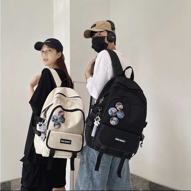 Balo laptop nhiều ngăn thời trang nam nữ unisex Hàn Quốc đi học đi chơi chống nước cho học sinh cấp 2 cấp 3 sinh viên