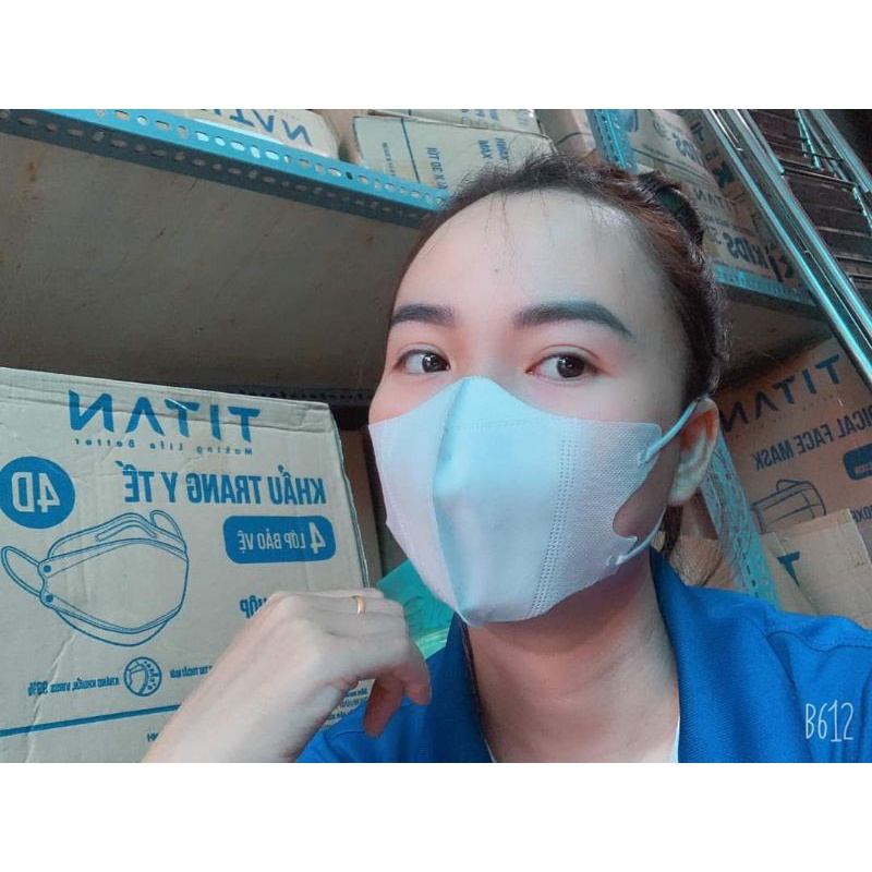 Khẩu trang y tế 5D Mask quai thun  BC, Nhật Anh, Titan