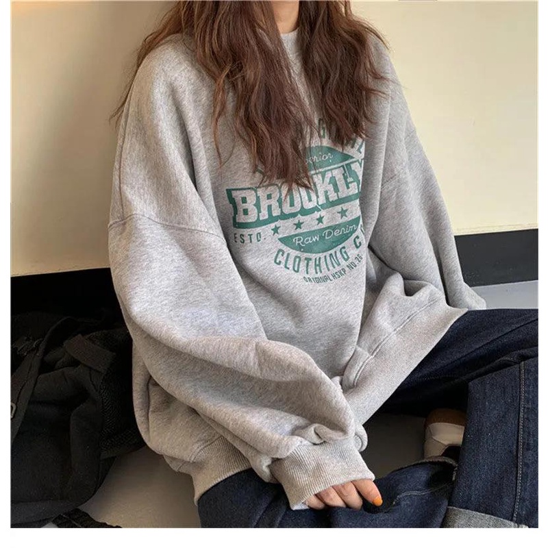 Áo Hoodie Dáng Rộng Phong Cách Retro Thời Trang Xuân Thu Cho Nữ | BigBuy360 - bigbuy360.vn