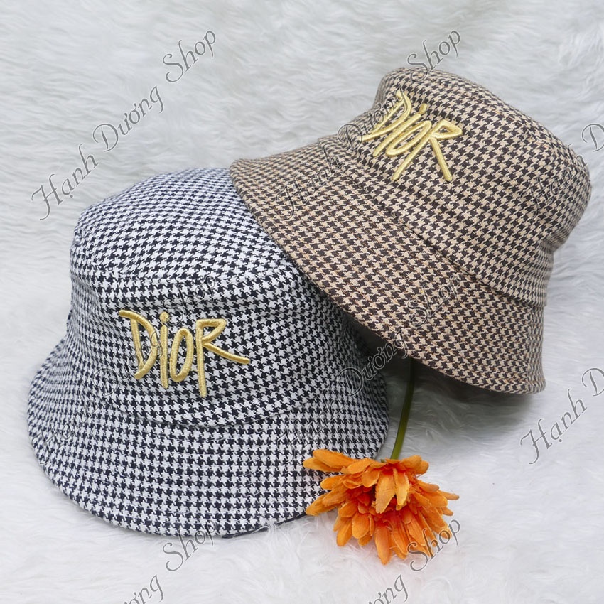 Mũ bucket nón tai bèo vành cụp thêu chữ vải bố nhuyễn cao cấp có may tem thời trang phù hợp cho cả nam và nữ