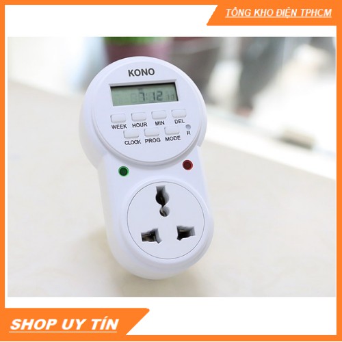 Ổ cắm hẹn giờ tự động KONO ETG-63A,giúp tắt mở thiết bị điện theo thời gian định sẵn hoàn toàn tự động