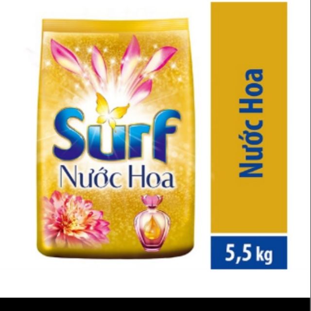 Bột giặt surf hương nước hoa và nước xả vải