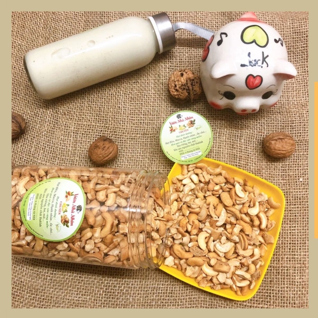 1kg Hạt điều vỡ 3-4 sạch vỏ rang nguyên vị không muối dùng làm bánh kẹo ( hàng không tẩy trắng )
