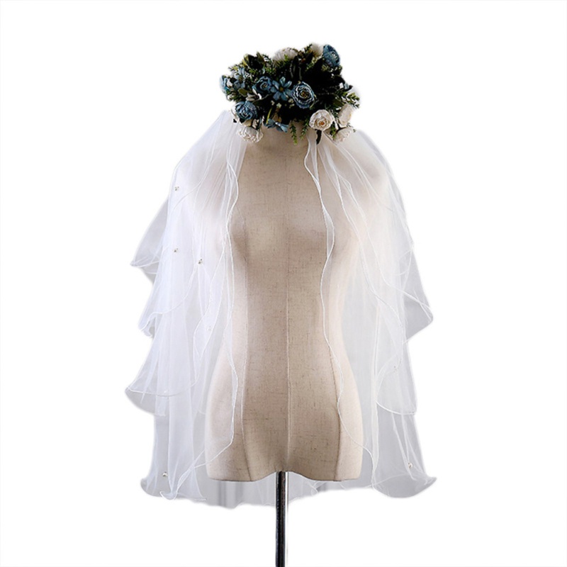 Mạng Che Mặt Cho Cô Dâu 4 Tầng Dài 33 9 Inches