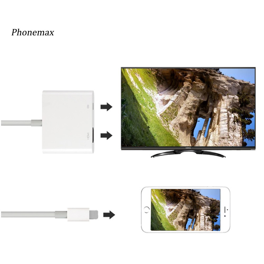 Cáp Chuyển Đổi 1080p 8pin Sang Hdmi Digital Av Cho Iphone 5 Ipad Mini Ipod Touch