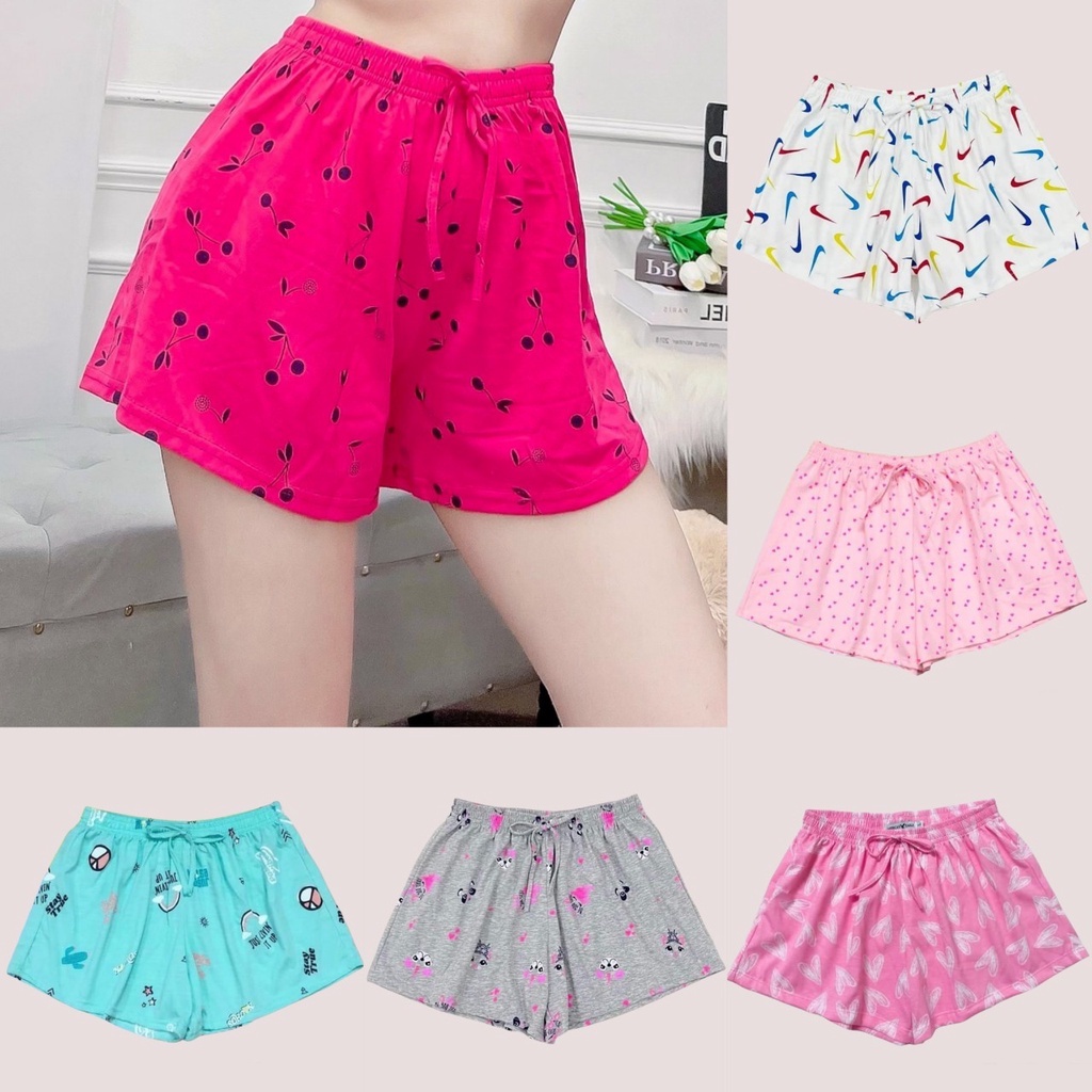 Quần đùi nữ mặc nhà bigsize💋FREESHIP💋 quần thun nữ ngắn dễ thương có big size -THUNNU01