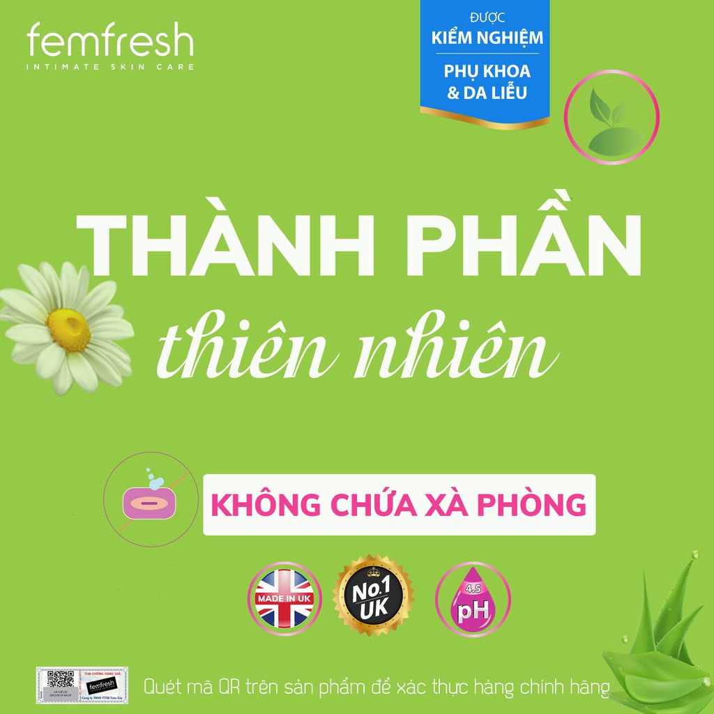 Xịt khử mùi vùng kín Femfresh 125ml