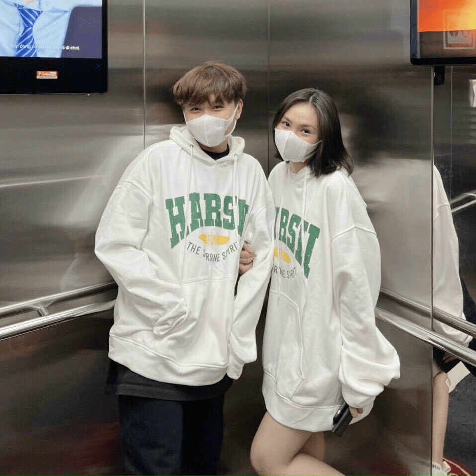 Áo Hoodie Nam Nữ Tay Bồng  Phong Cách HArsii THời TRAng THU Đông