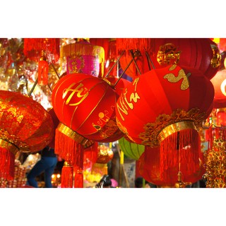 Đèn Lồng Nhung Đỏ, cầu nhung Treo Tết Lễ Hội Vạn Sự Như Ý, Chúc Mừng Năm Mới Đủ Size