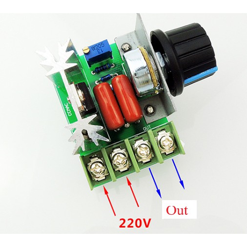 Mạch điều khiển bóng đèn hoặc trở nhiệt AC220V 2200W DR20