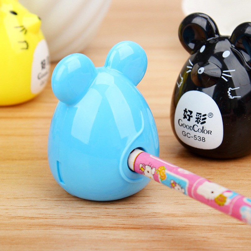 Gọt bút chì cute hình Chuột siêu dễ thương - Chuốt bút chì văn phòng phẩm tiện dụng cho bé