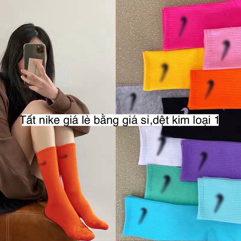 Tất NAI nhiều màu cổ cao/dài CAO CẤP