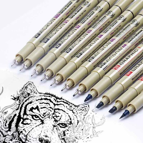 Bút Line Đen Kháng Nước Sakura Micron