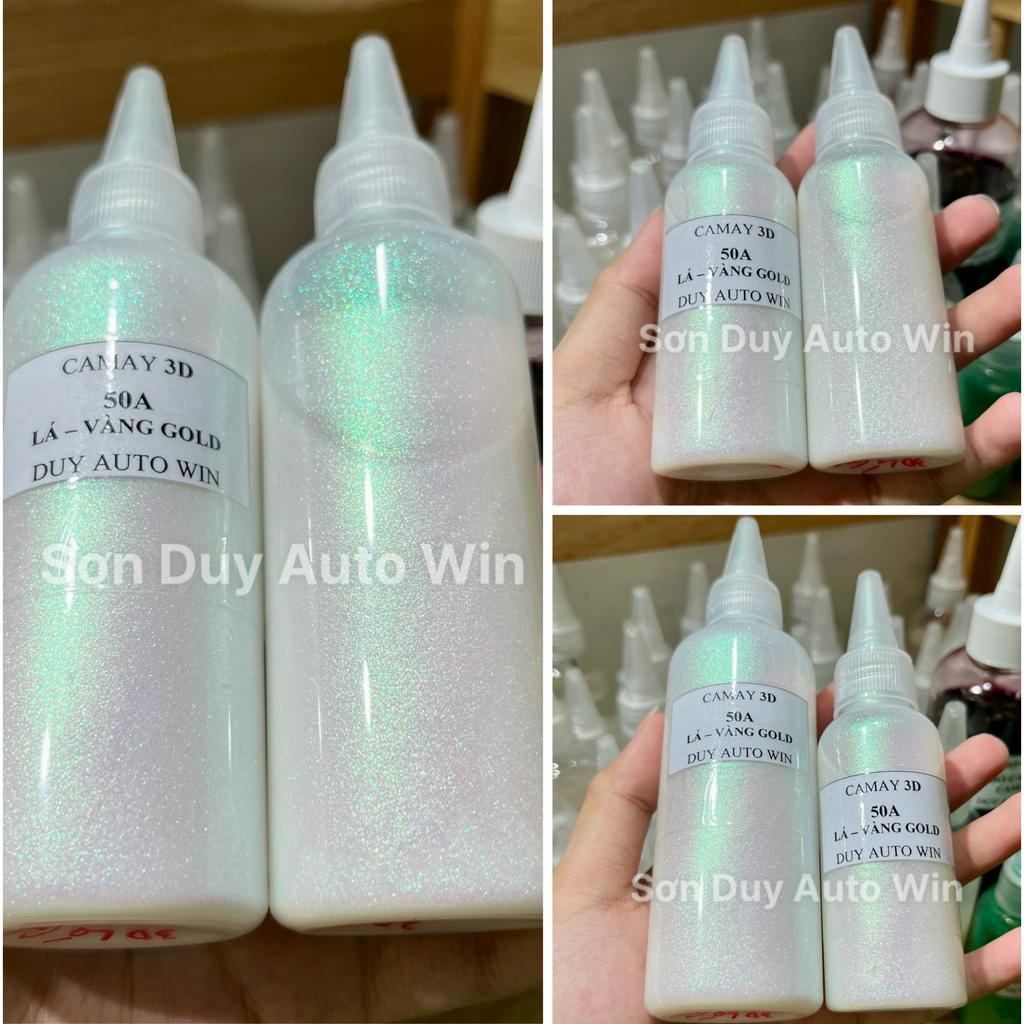 Camay 3D chuyển màu Lá Vàng Gold - Sơn xe máy 1k cao cấp đóng chai 250g, 100g và 50g