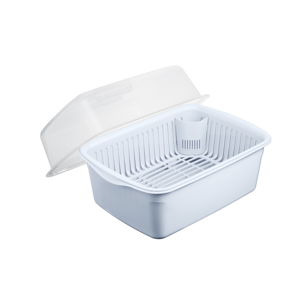 Chậu úp chén bát, đũa có nắp đậy Inochi cao cấp