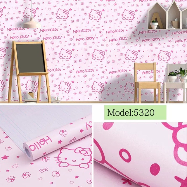 Giấy dán tường kitty-decal 10 mét giấy dán tường sẵn keo rộng 45cm