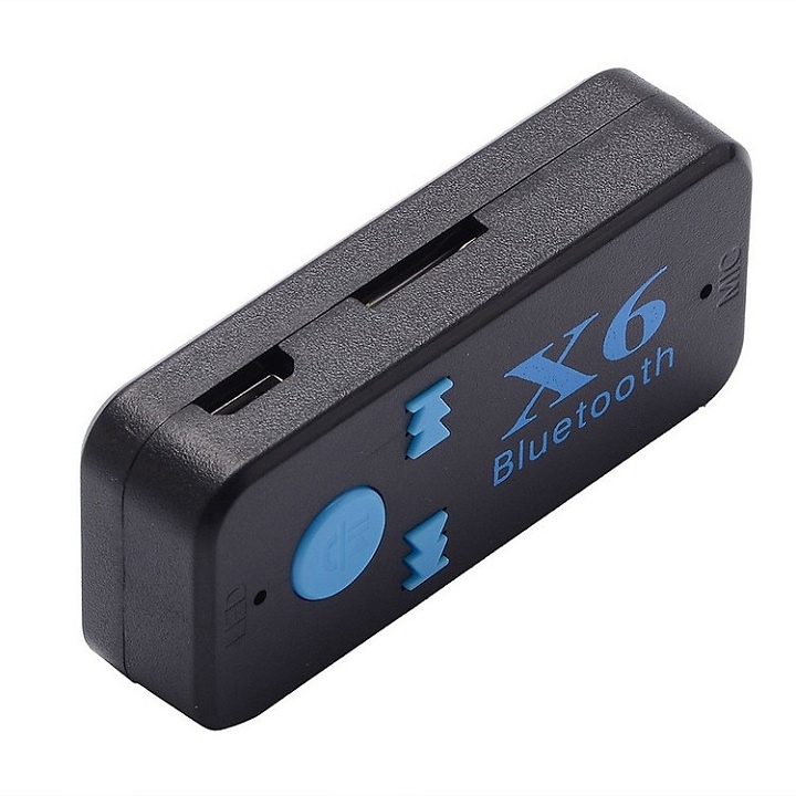 Bộ Kết Nối Bluetooth X6 Cho Ô Tô-Không Dây Có Khe Cắm Thẻ Nhớ