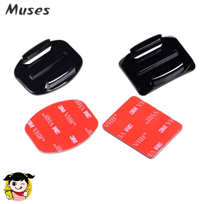 Muse07 Bộ đế dán mặt cong/mặt phẳng cho máy ảnh Gopro/gopro hero2 / gopro hero3/; gopro HD hero2/ gopro HD hero3/sport DV