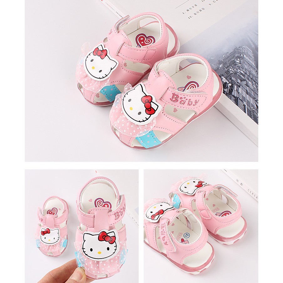 Dép sandal Mèo Hello Kitty cao cấp có đèn LED