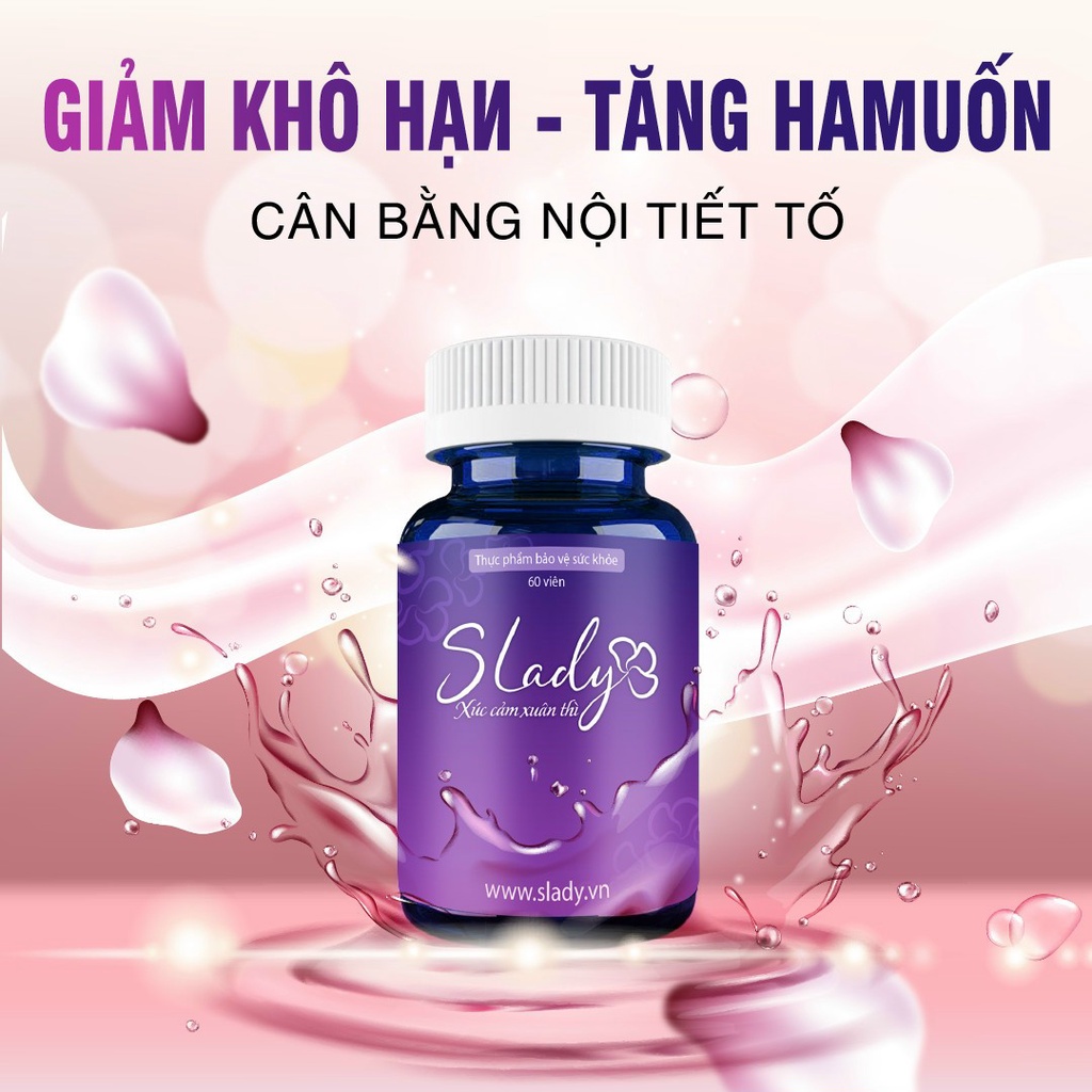 Viên Uống Nội Tiết Nữ SLADY Chính Hãng Hộp 60 Viên