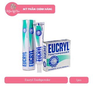 Kem Đánh Răng và Bột Làm Trắng Răng Hương Bạc Hà Eucryl Tooth Paste Freshmint 50g