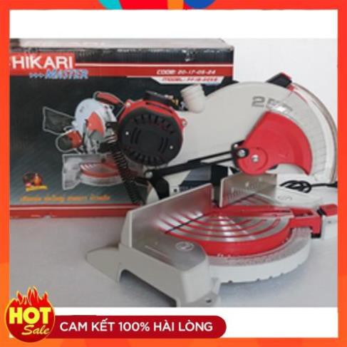 [Hàng Tốt]Máy Cắt Nhôm Đa Góc Hikari Lưỡi 255mm, công suất 1800W