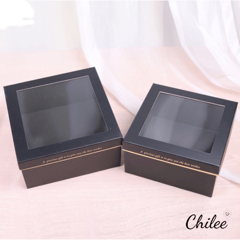 SET 2 HỘP VUÔNG CẮM HOA, ĐỰNG QUÀ TẶNG | BigBuy360 - bigbuy360.vn