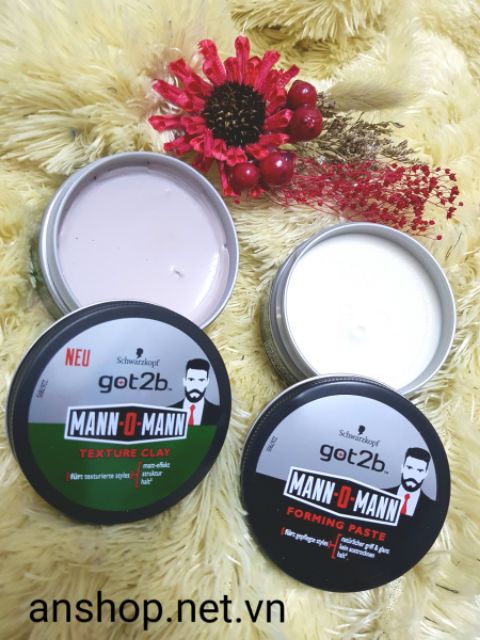 Sáp vuốt tóc [got2b] _ Man O Man Forming Maste _ Schwarzkopf 
. Made in Germany