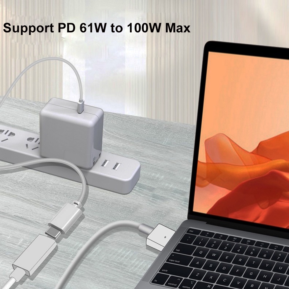 Cáp Sạc USB-C Cái Sang 1 / 2 Cho Macbook Pro Retina Air A1465 A1466 A1398 A1425 A1502 61W