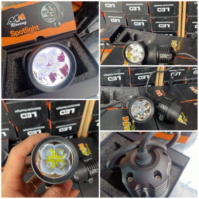 trợ sáng L4x chíp sst20 luminus kính tím BH 1 năm