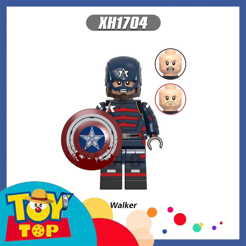 [Một con] Đồ chơi ghép Marvel MCU Falcon Winter Soldier Minifigures các mẫu Zemo , John Walker , New Captain  XINH X0313