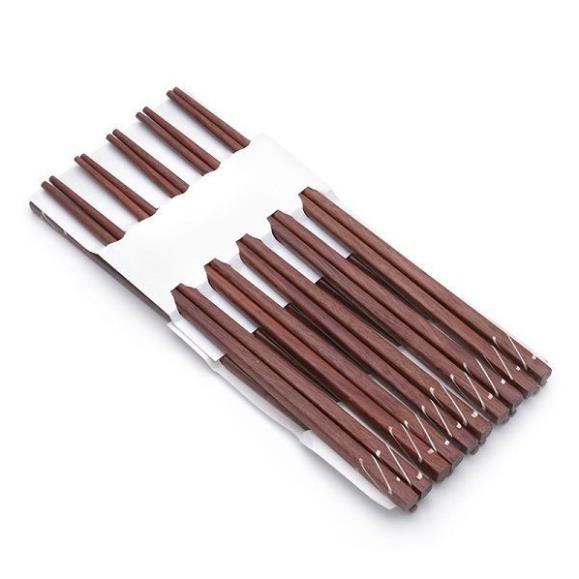 Bộ 10 Đôi Đũa Gỗ Khảm 100% Gỗ Tự Nhiên Giá Tốt - HV Store 352