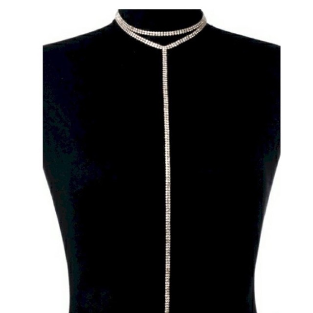 Choker 2 vòng cổ đính đá Ms6