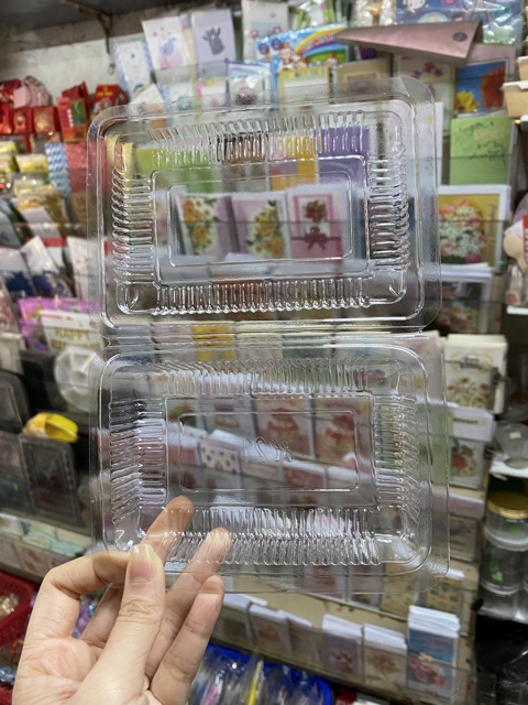 100 cái hộp nhựa hình chữ nhật nắp gập mã H21 hoặc H23
